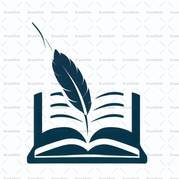 Offenes Buch und Feder